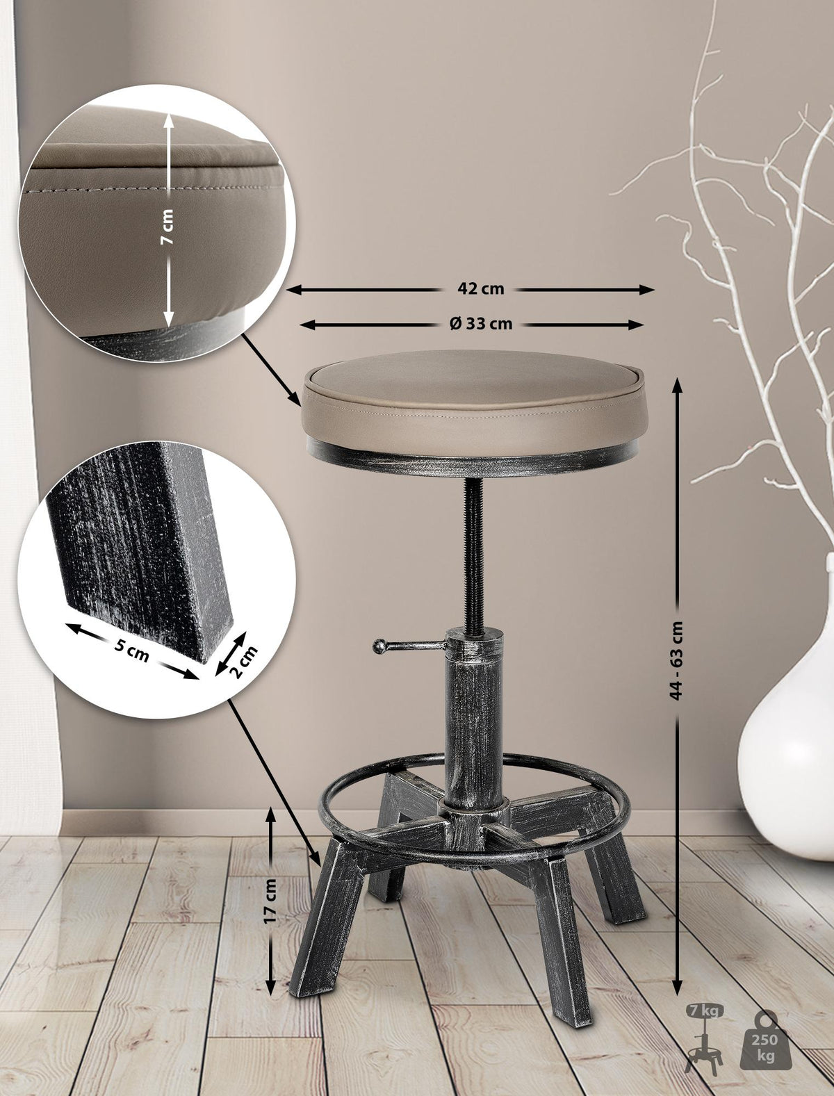 Hocker Destin – Ansicht 2