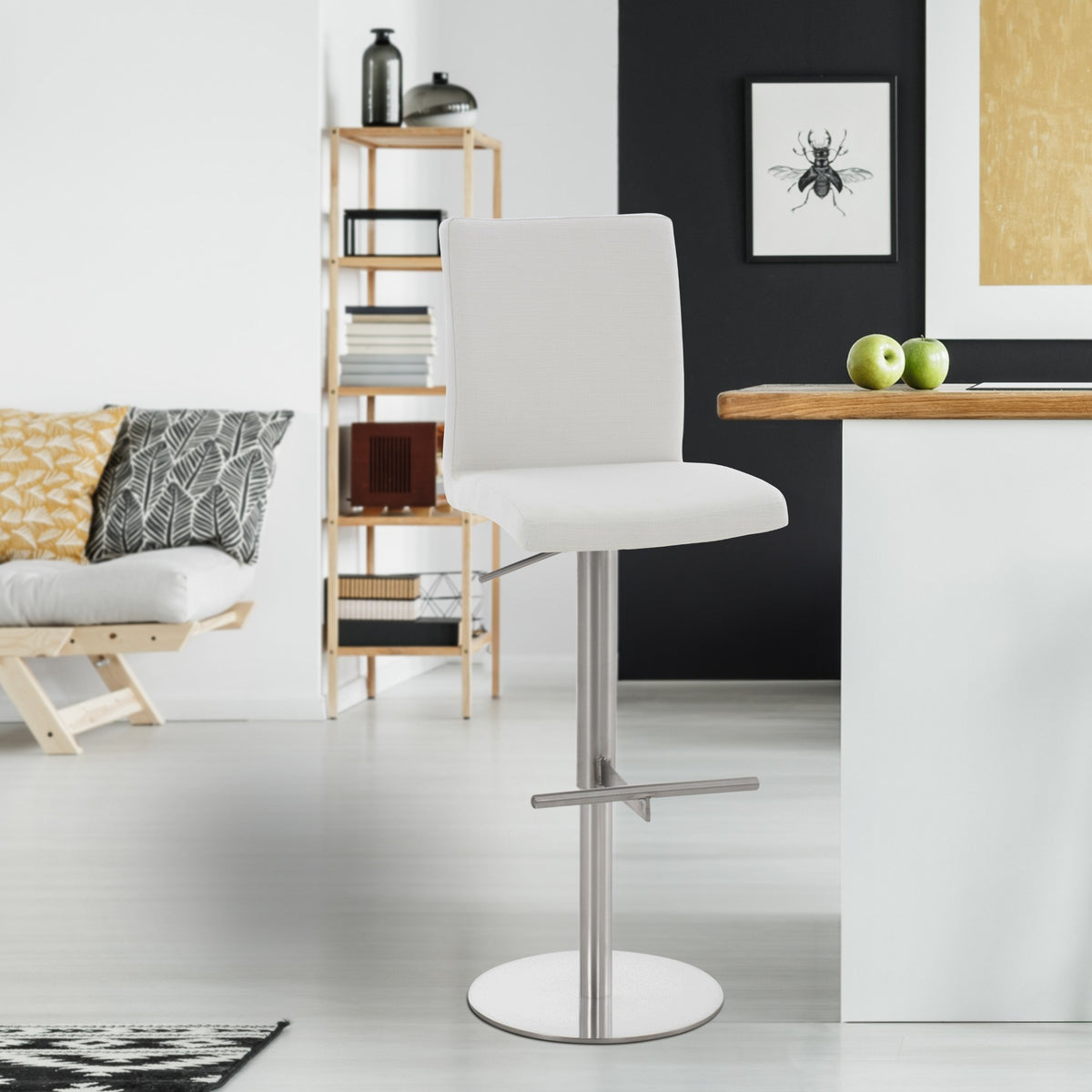 Barhocker Cadiz Stoff edelstahl – Ansicht 10