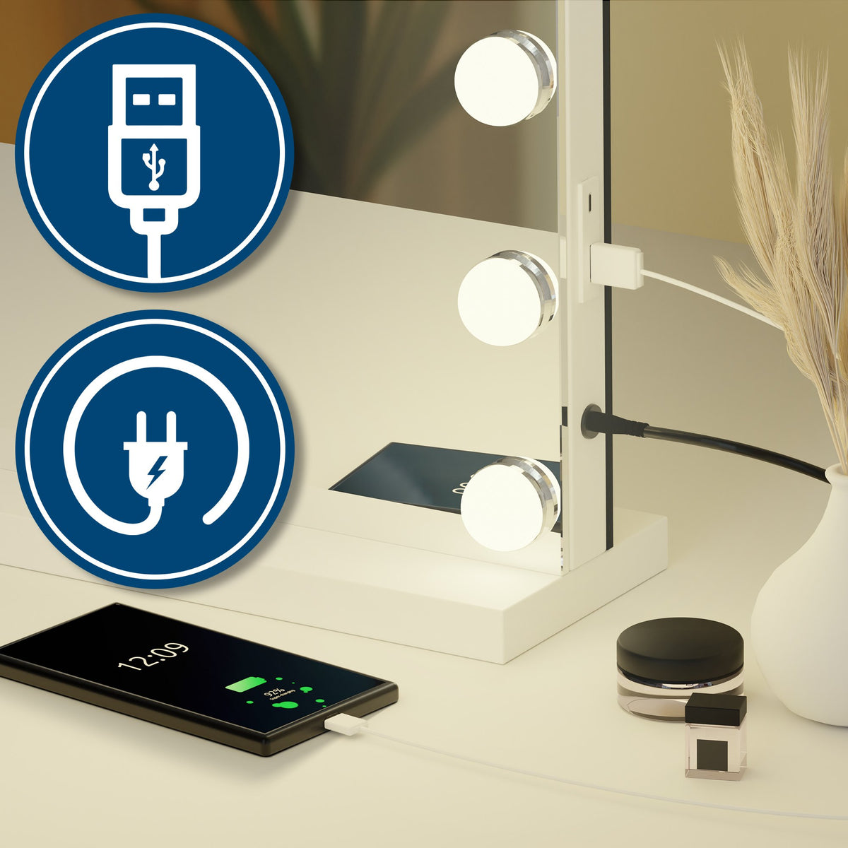Schminkspiegel Norlina ohne Bluetooth – Ansicht 5
