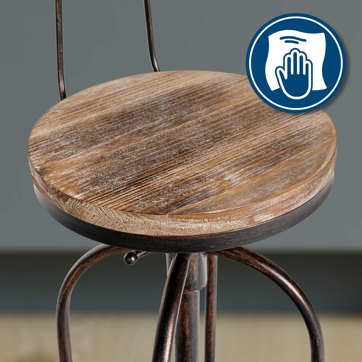 Barhocker Pino, Holz – Ansicht 5