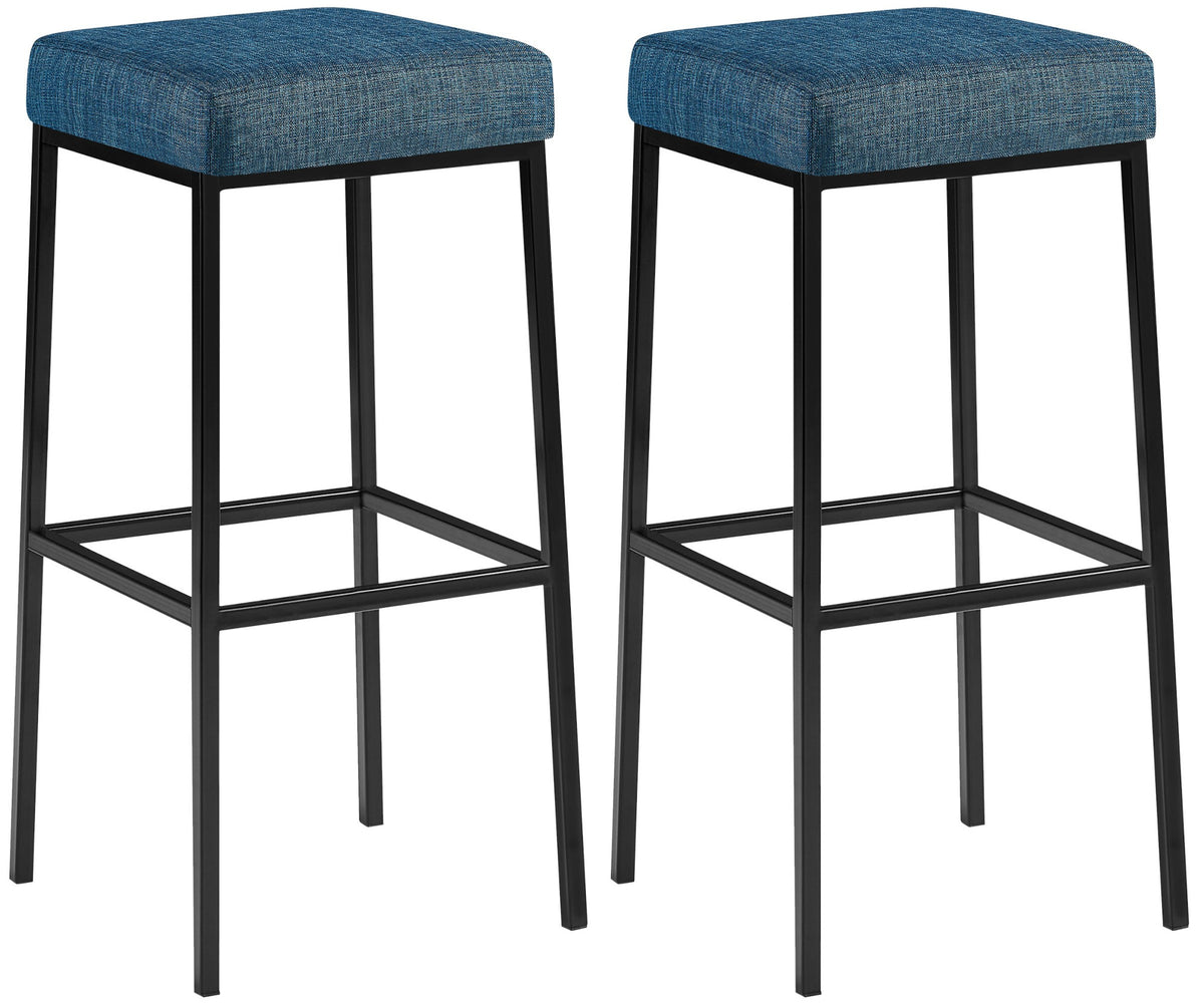 2er Set Barhocker Montreal 85 Stoff schwarz – Ansicht 15