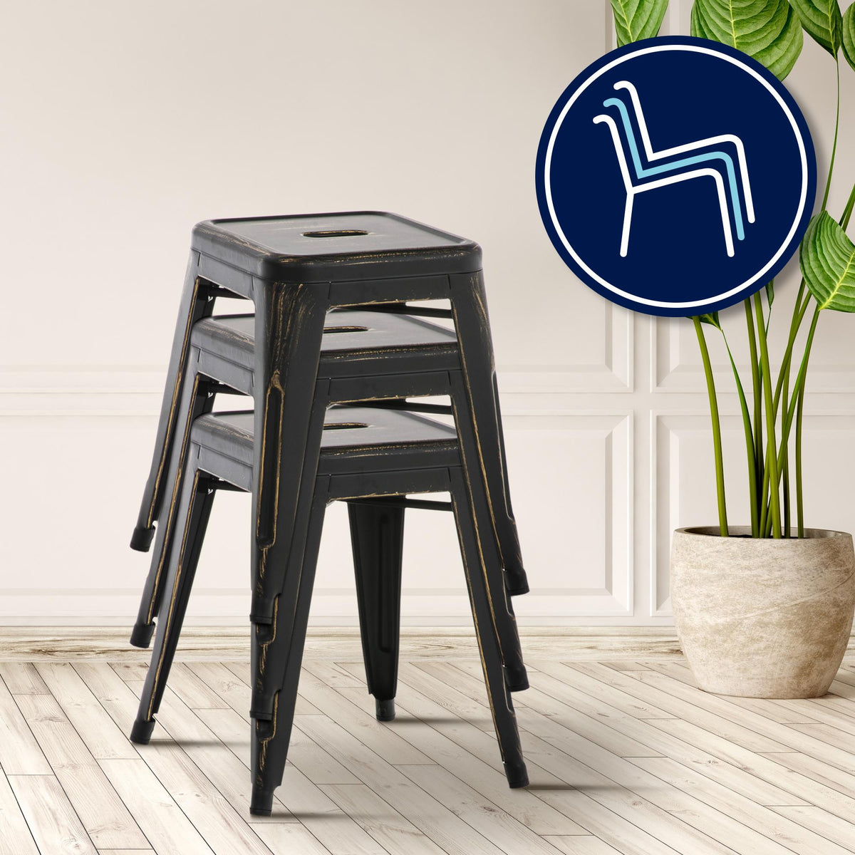 Hocker Armin antik – Ansicht 4