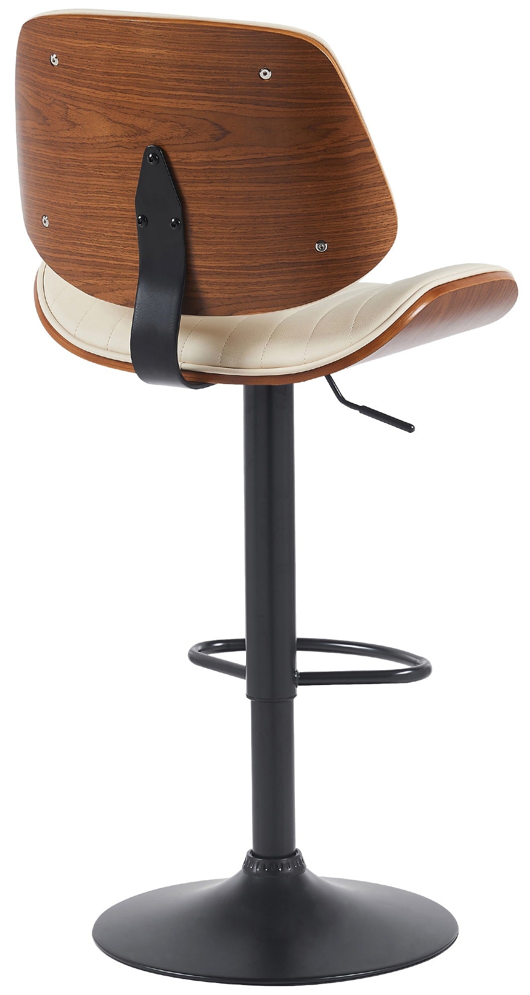 Barhocker Clawson Kunstleder schwarz – Ansicht 5