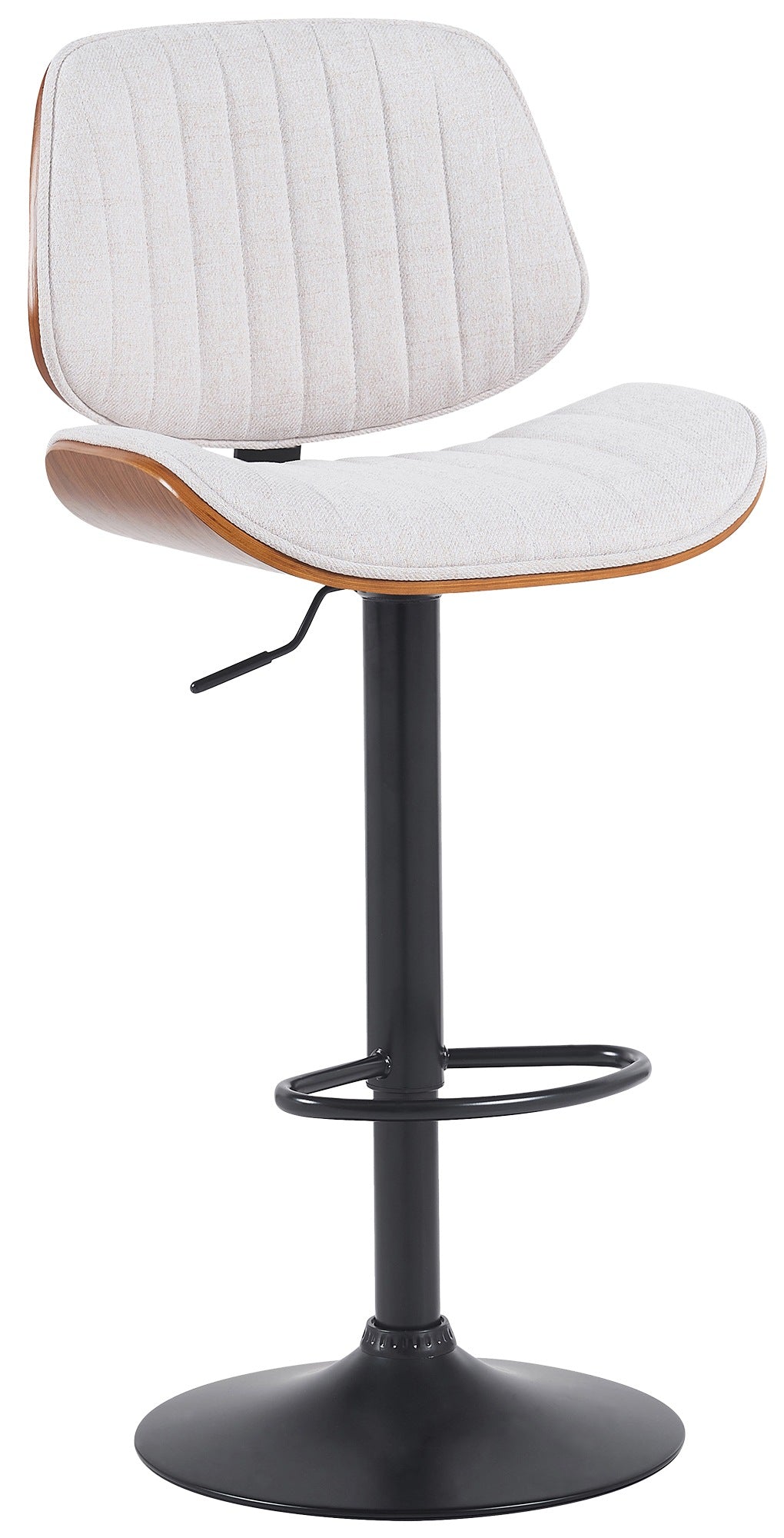 Barhocker Clawson Stoff schwarz