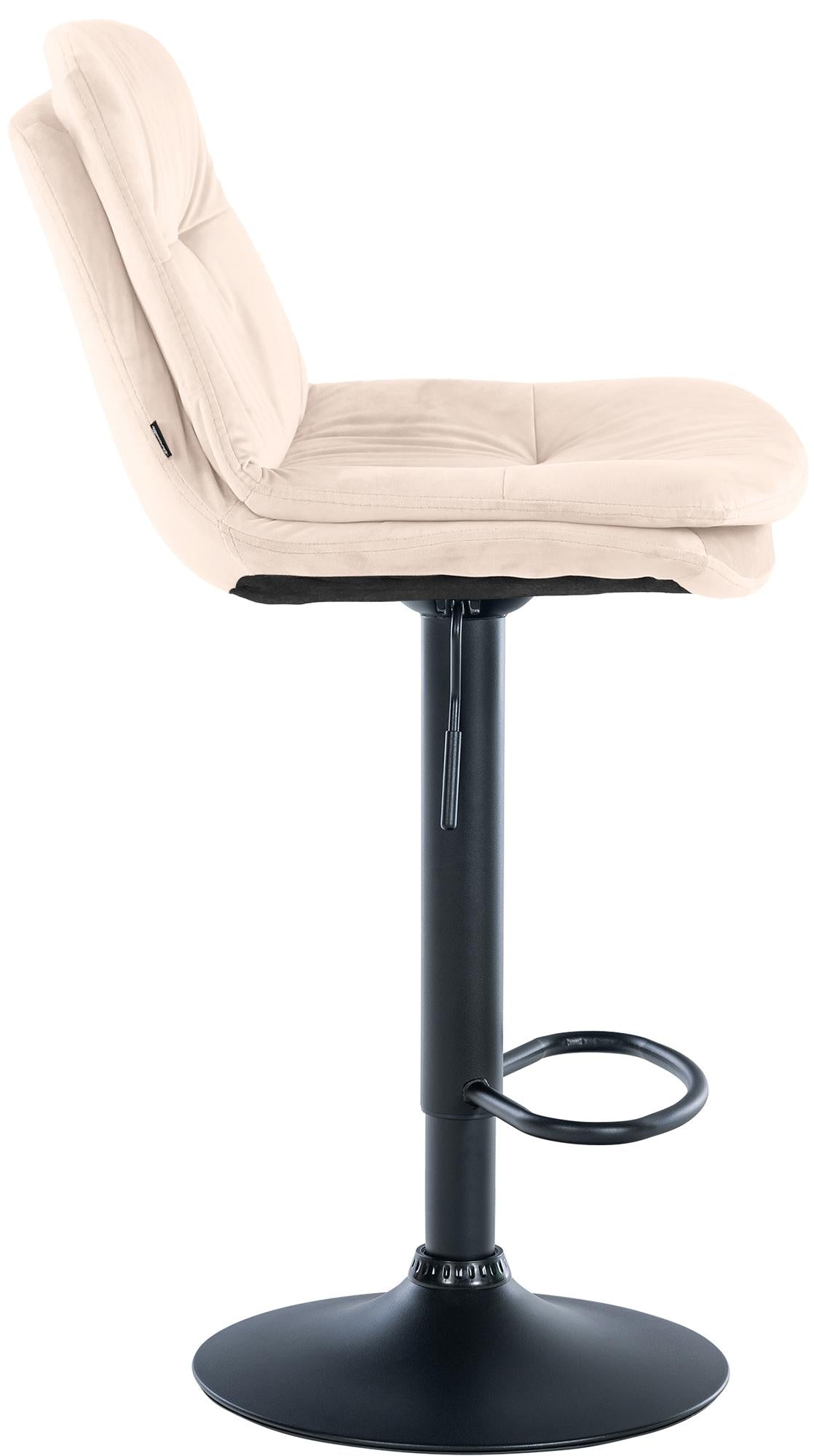 Barhocker Laurel Samt schwarz – Ansicht 6