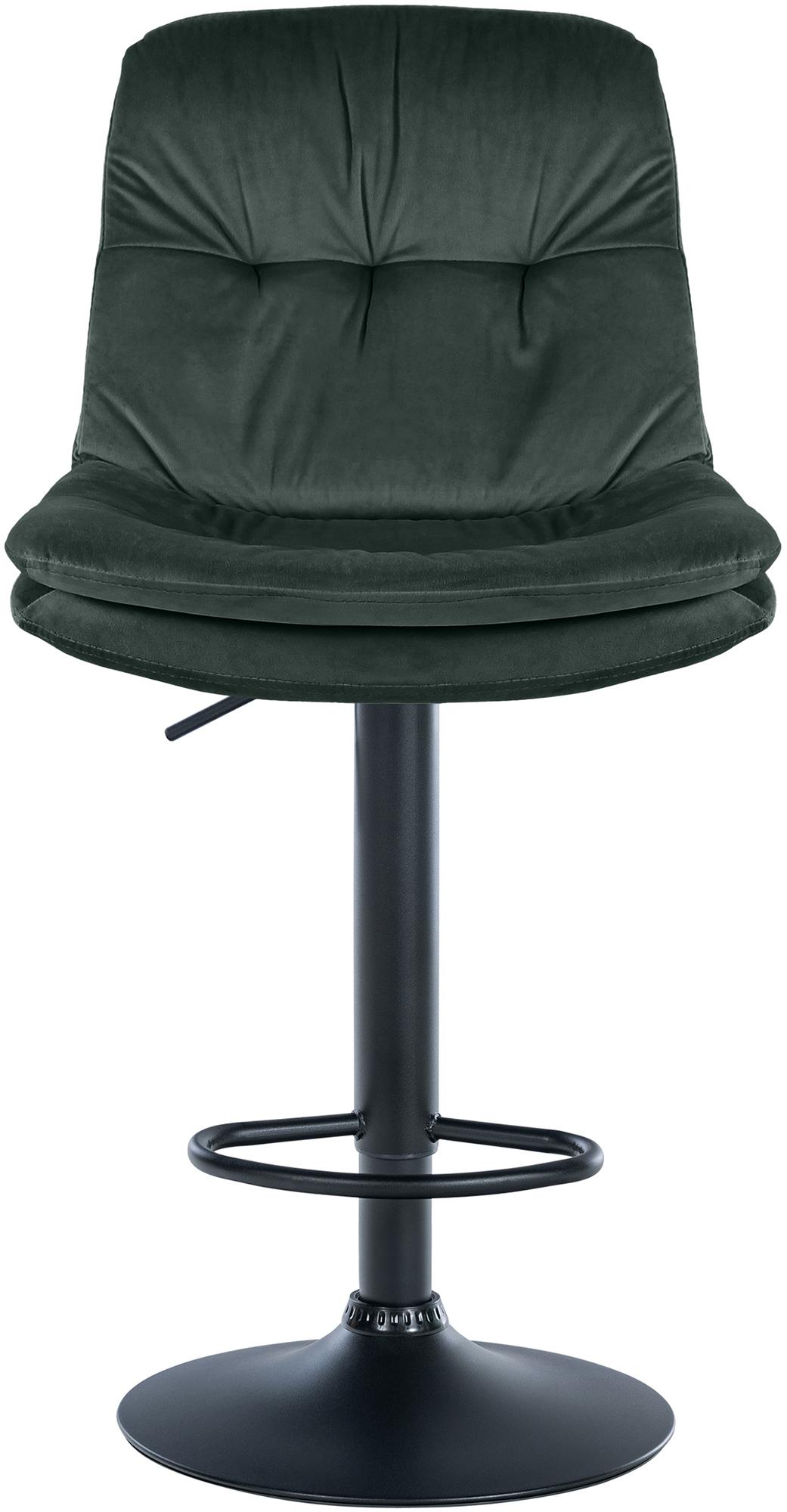 Barhocker Laurel Samt schwarz – Ansicht 12