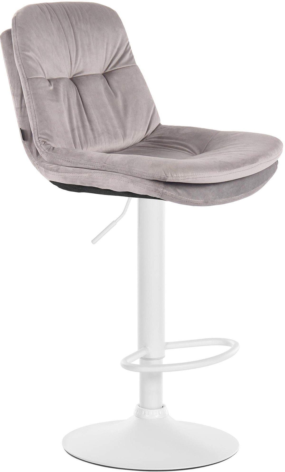 Barhocker Laurel Samt weiß – Ansicht 15
