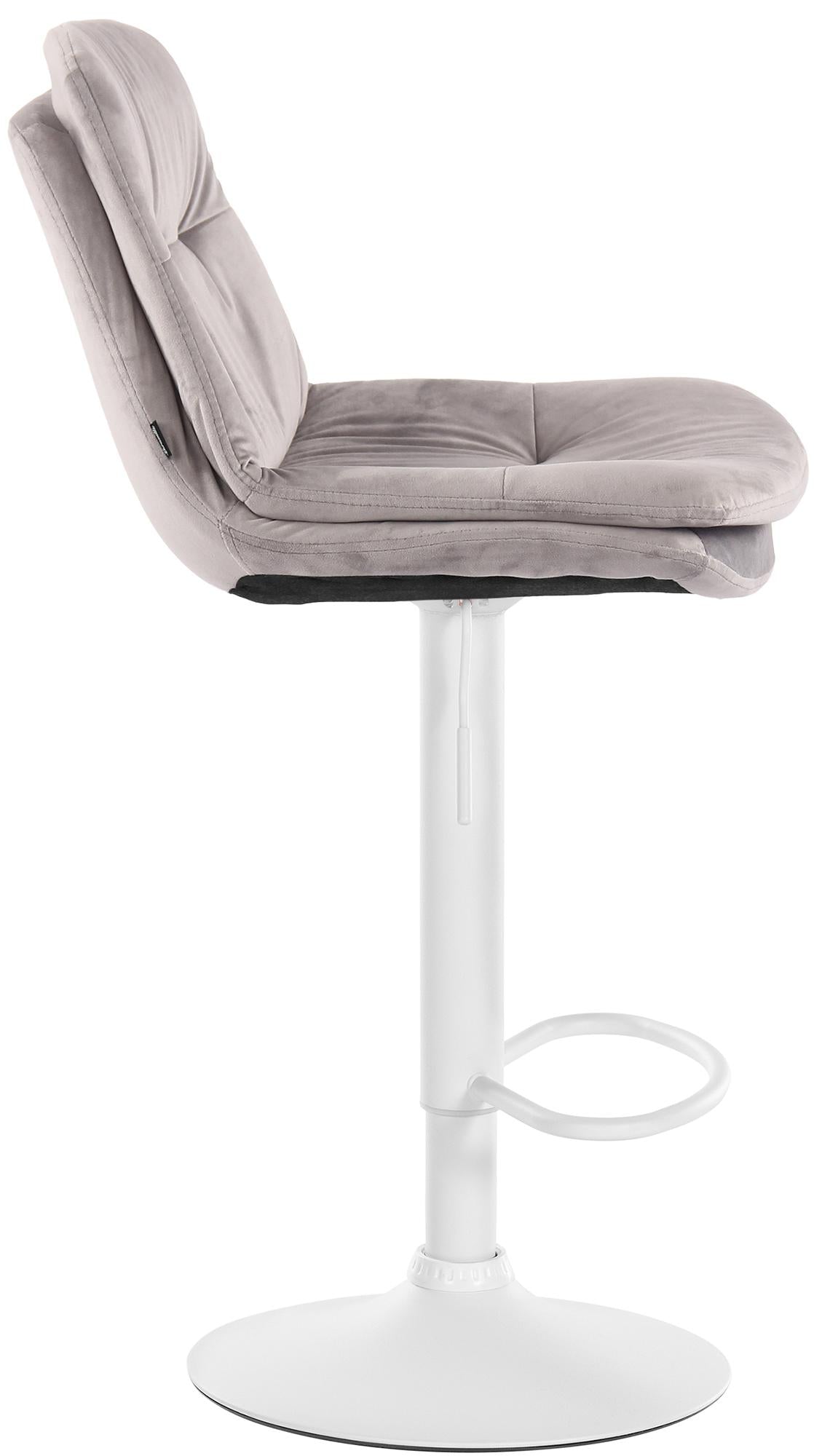 Barhocker Laurel Samt weiß – Ansicht 20