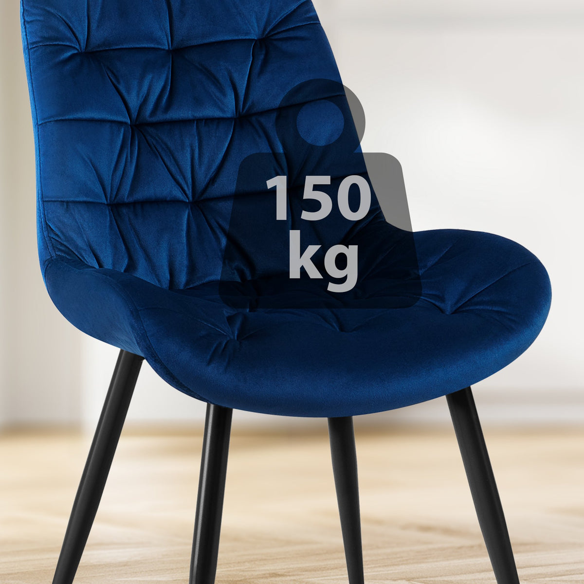 Esszimmerstuhl Rossford Samt – Ansicht 4