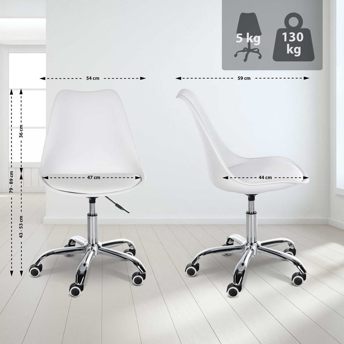 Arbeitshocker Laflin – Ansicht 2