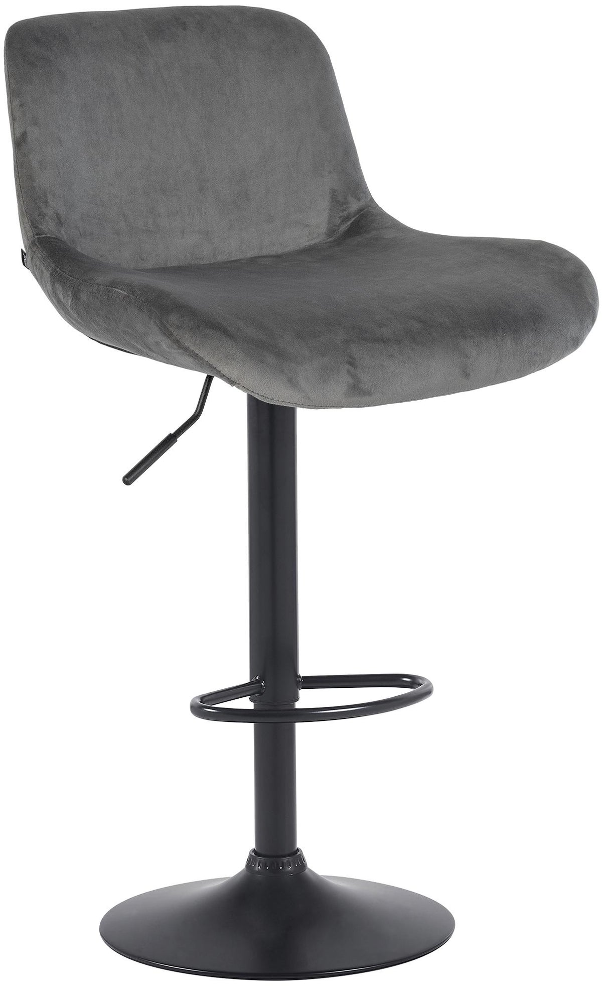 Barhocker Solon Schwarz Samt
