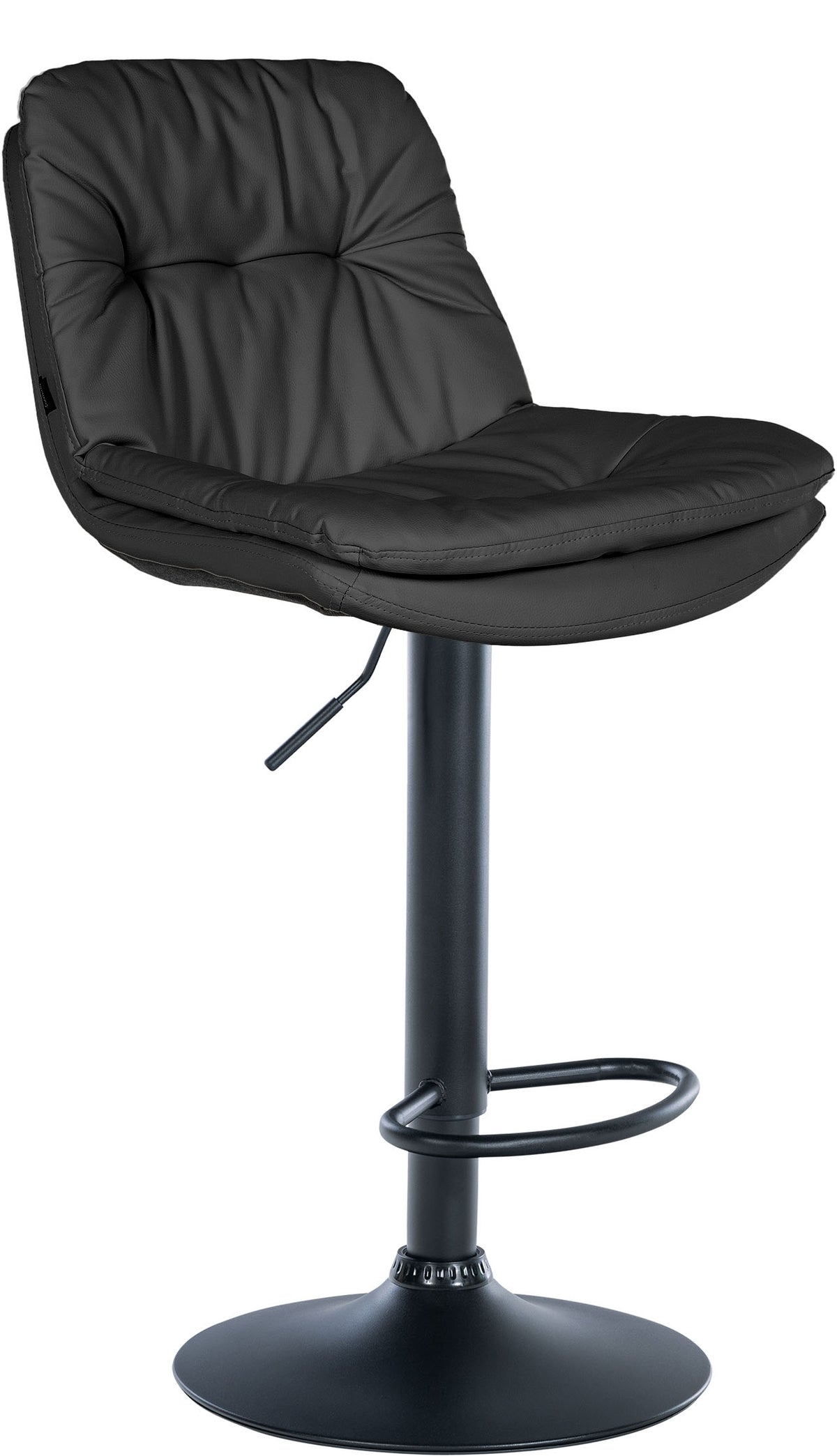 Barhocker Laurel Kunstleder schwarz