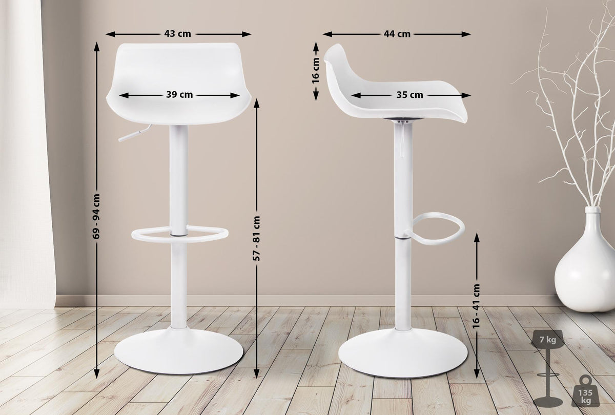 2er Set Barhocker Aveiro – Ansicht 3
