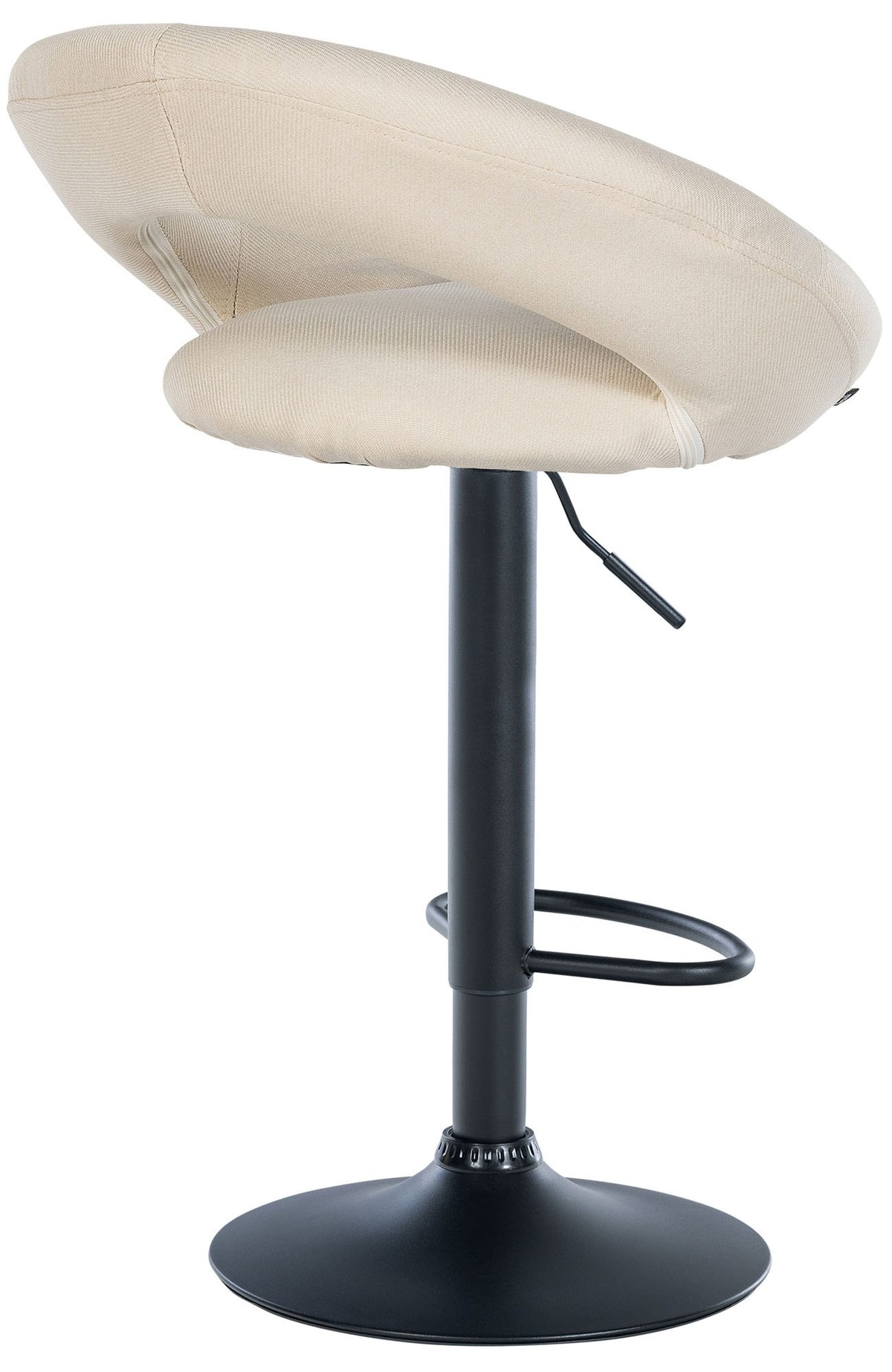 Barhocker Olinda Stoff schwarz – Ansicht 5