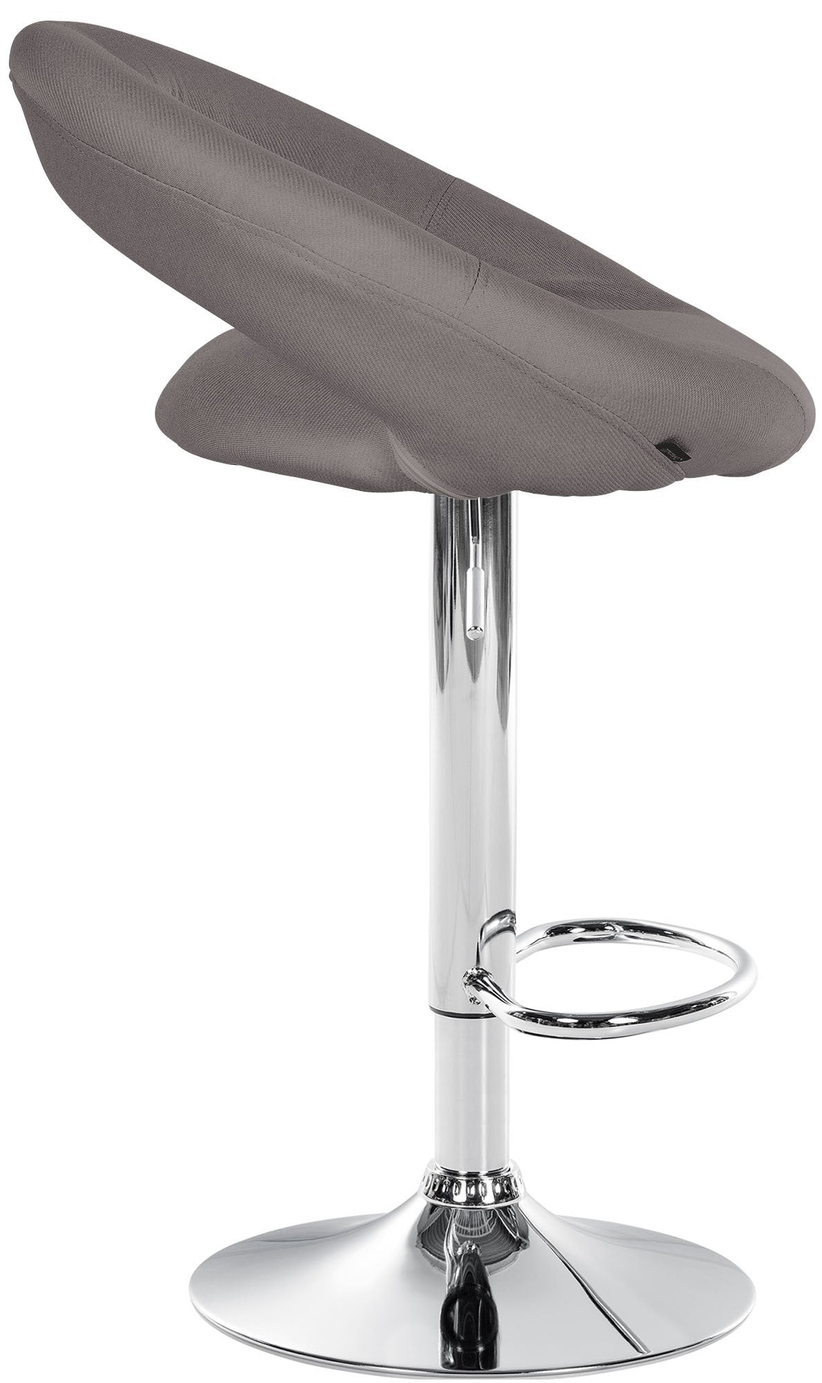 2er Set Barhocker Olinda Stoff Chrom – Ansicht 7