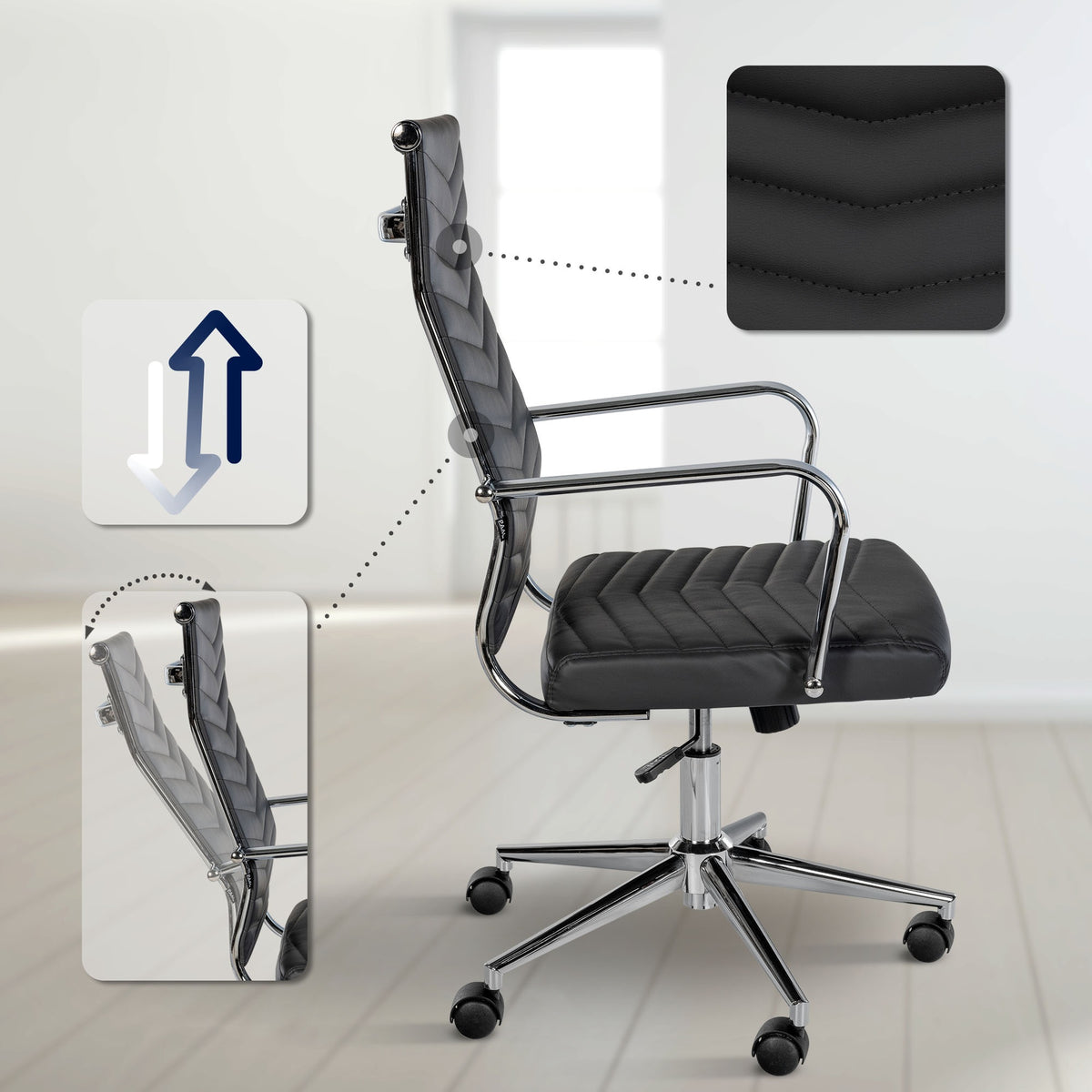 Bürostuhl Canby Kunstleder – Ansicht 4