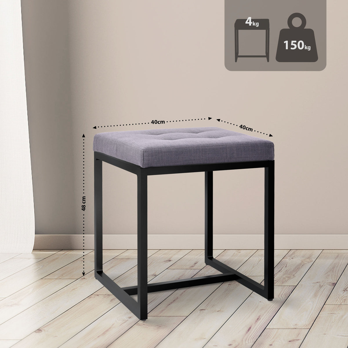 Sitzhocker Barci B Stoff – Ansicht 14