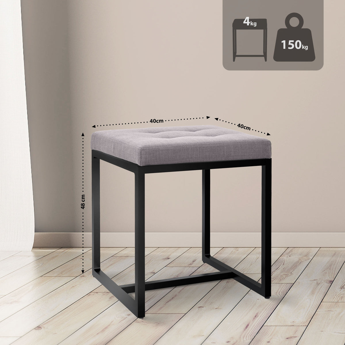 Sitzhocker Barci B Stoff – Ansicht 20