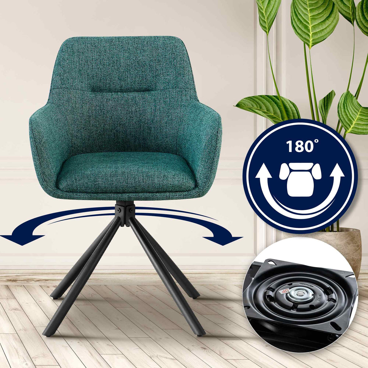 2er Set Stuhl Tipton Stoff – Ansicht 18