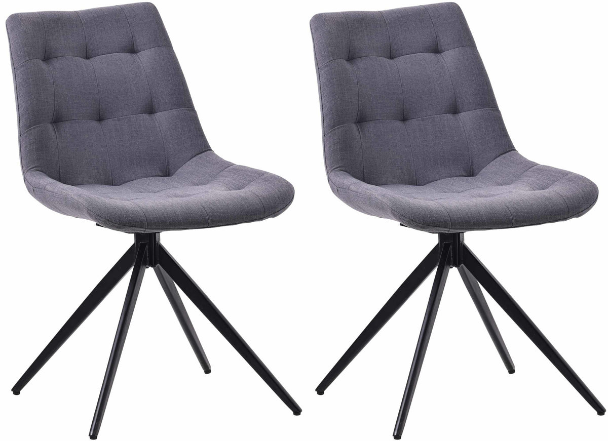 2er Set Esszimmerstuhl Merna Stoff
