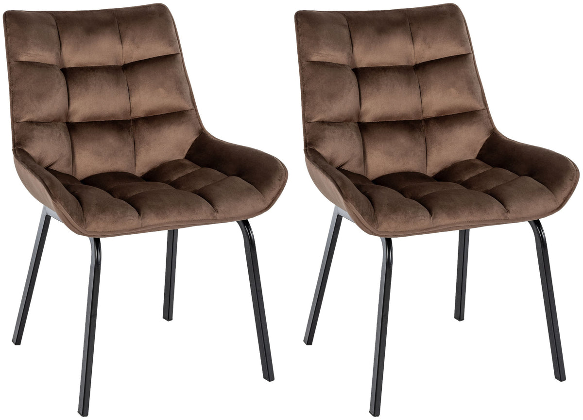 2er Set Stuhl Saranda Samt – Ansicht 8