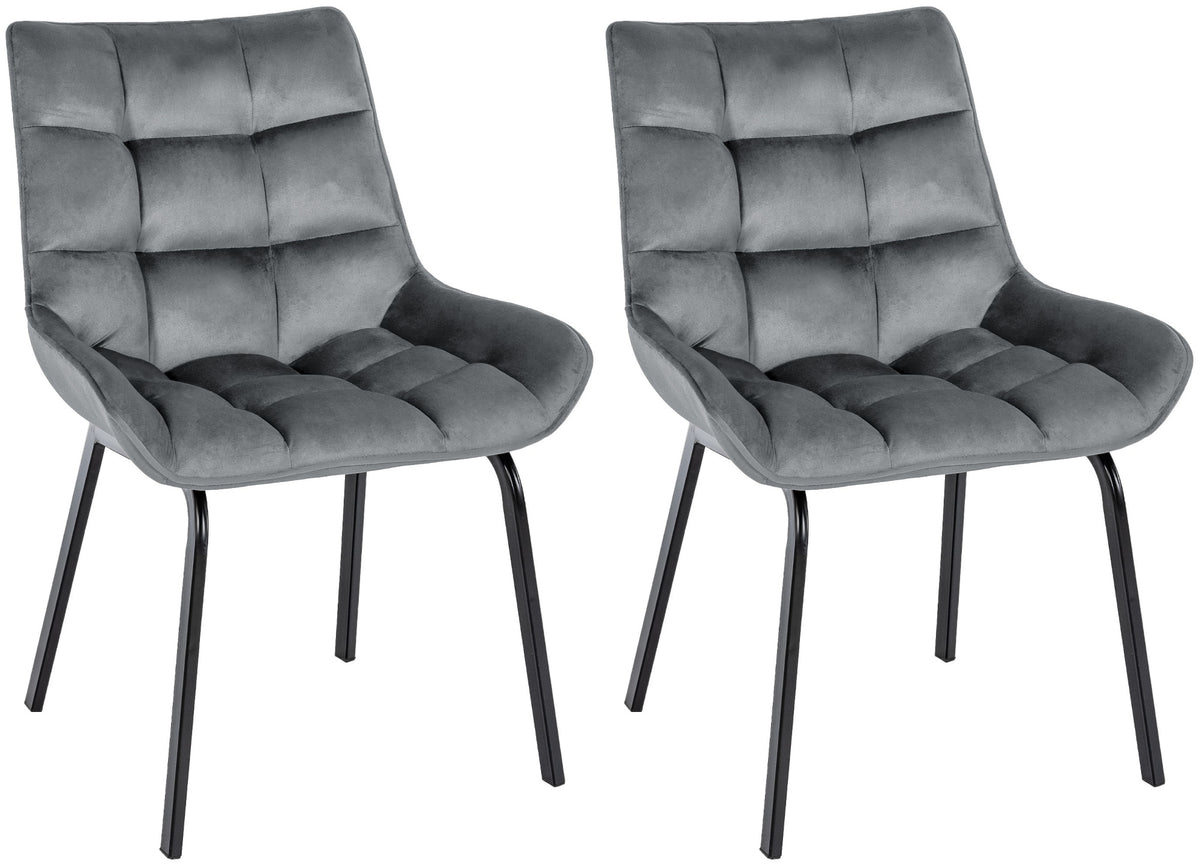 2er Set Stuhl Saranda Samt – Ansicht 15