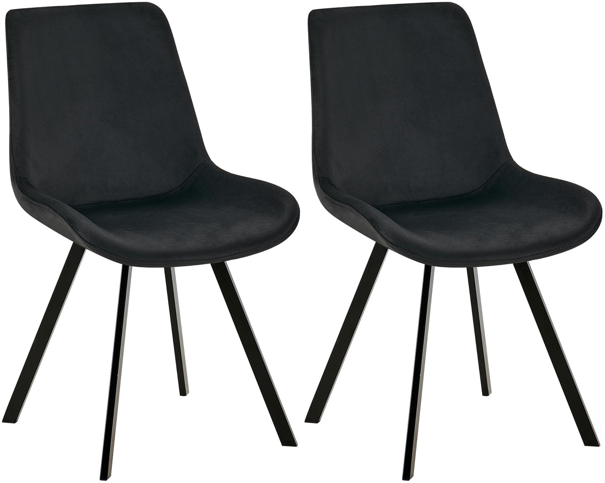 2er Set Esszimmerstuhl Lewes Samt – Ansicht 8