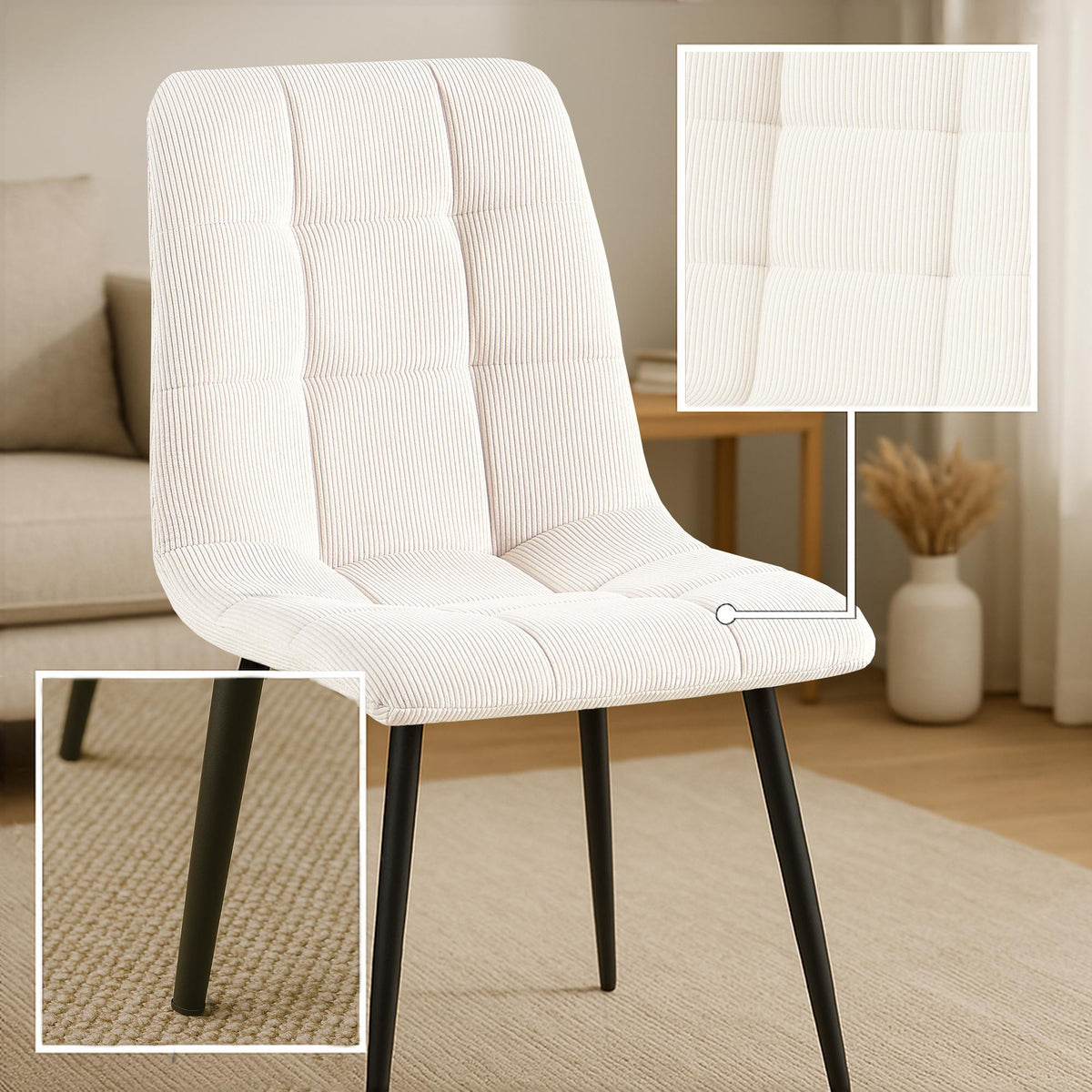 Esszimmerstuhl Antibes Cord – Ansicht 4