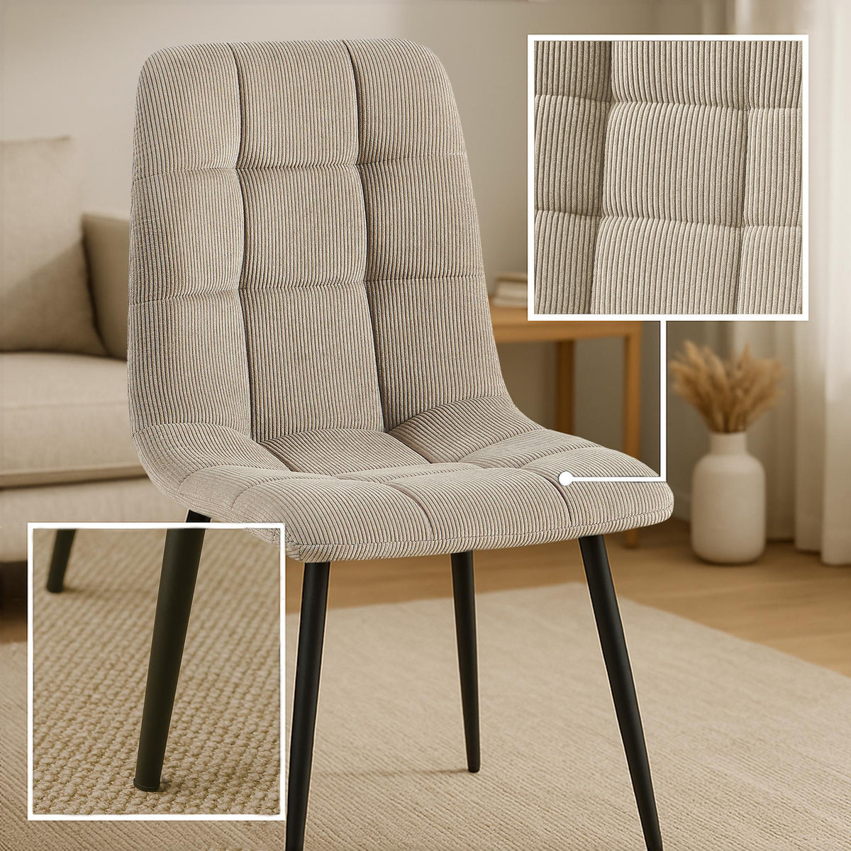 Esszimmerstuhl Antibes Cord – Ansicht 11