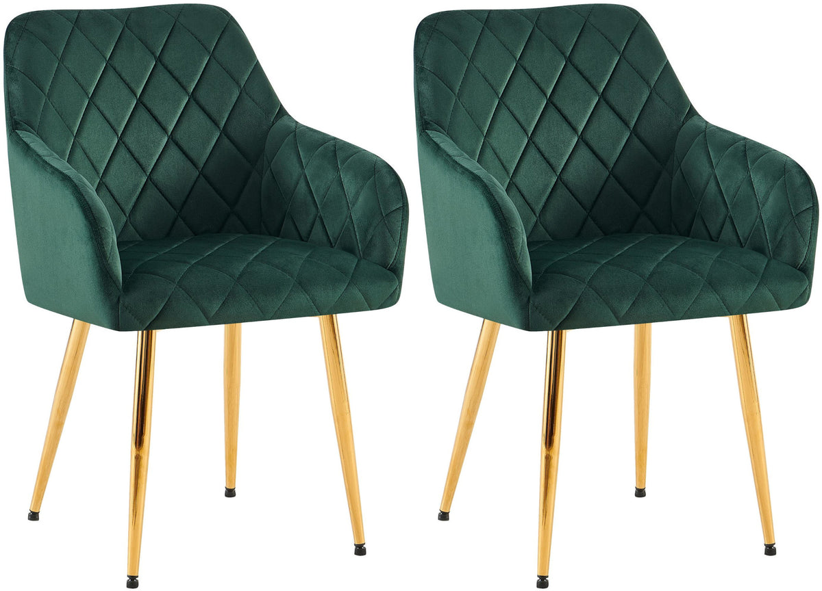 2er Set Esszimmerstuhl Monett Samt G – Ansicht 8