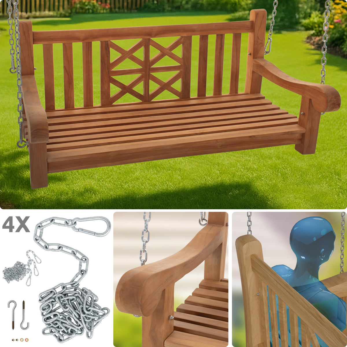 Schaukelbank Farm 120 cm – Ansicht 4
