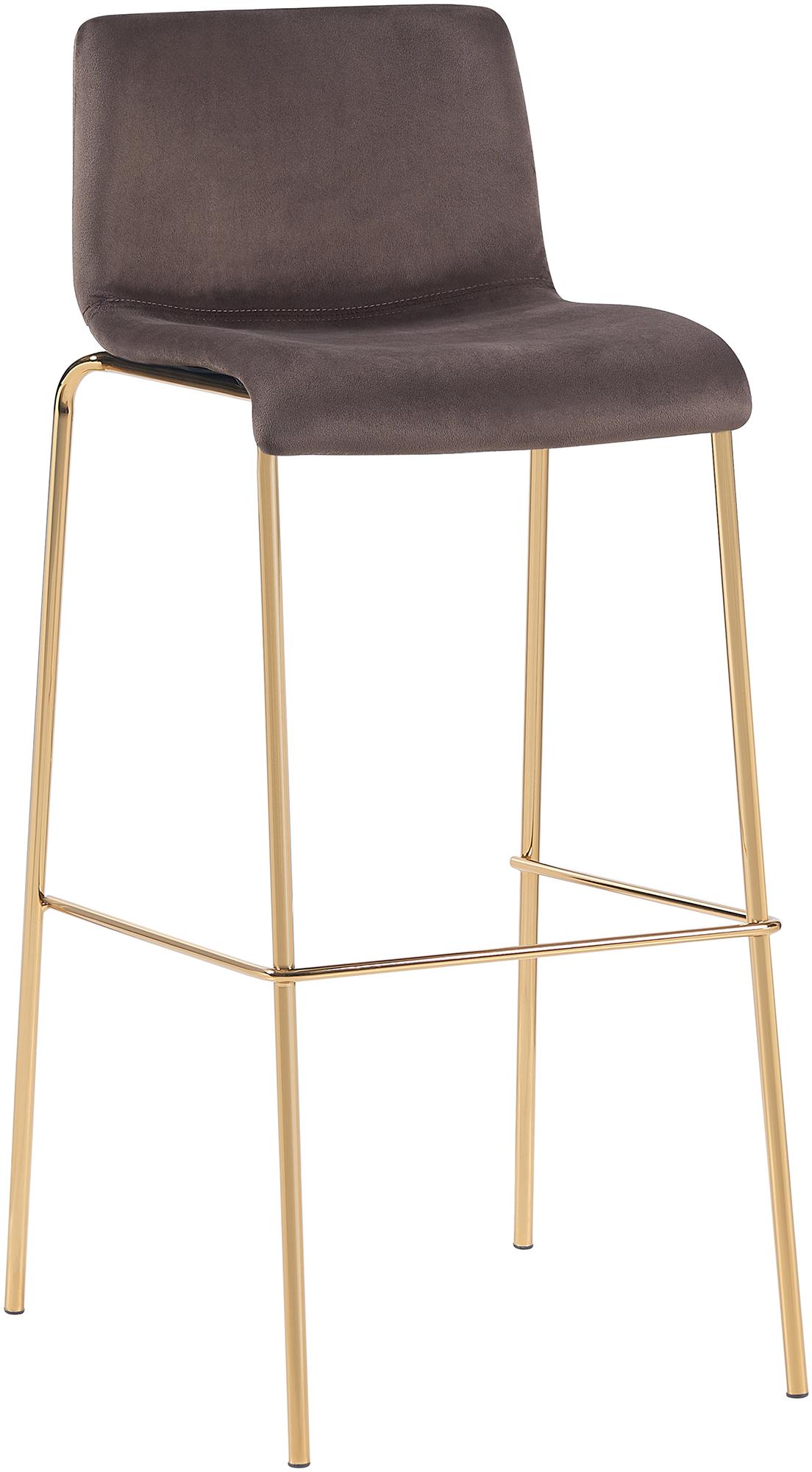 Barhocker Hoover Samt 4-Fuß Gold