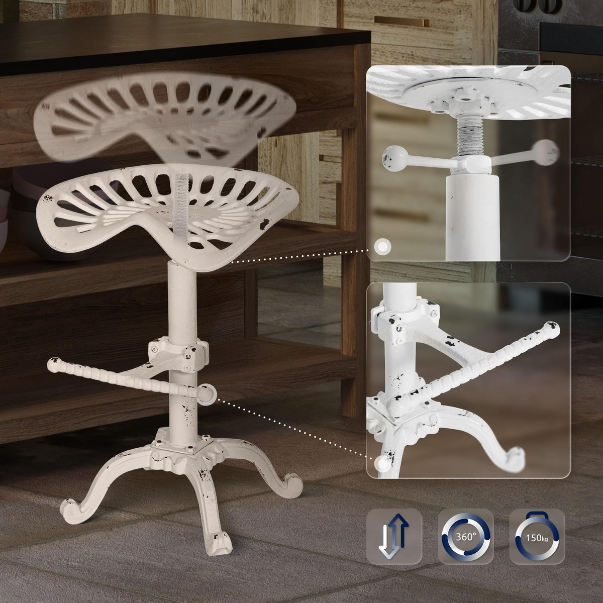 2er Set Barhocker Butch – Ansicht 3