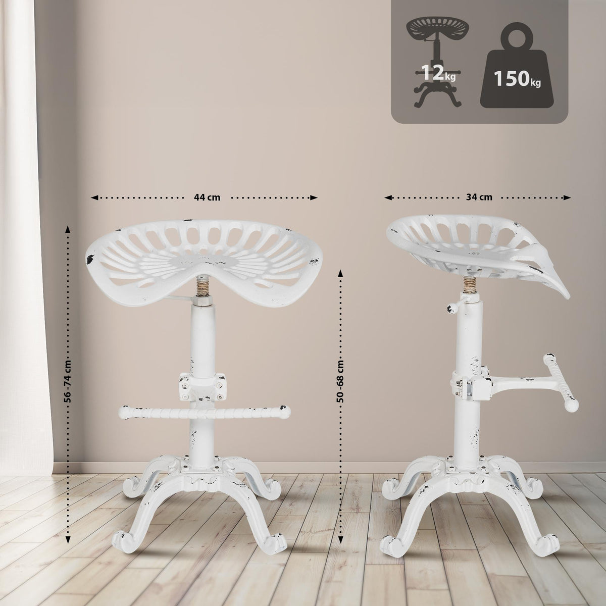 2er Set Barhocker Butch – Ansicht 2