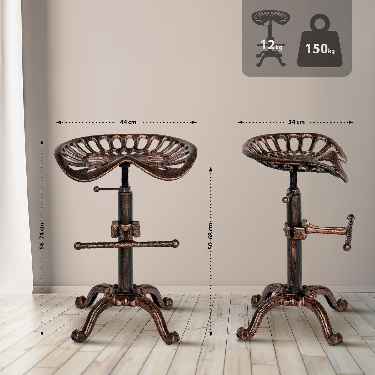 2er Set Barhocker Butch – Ansicht 11