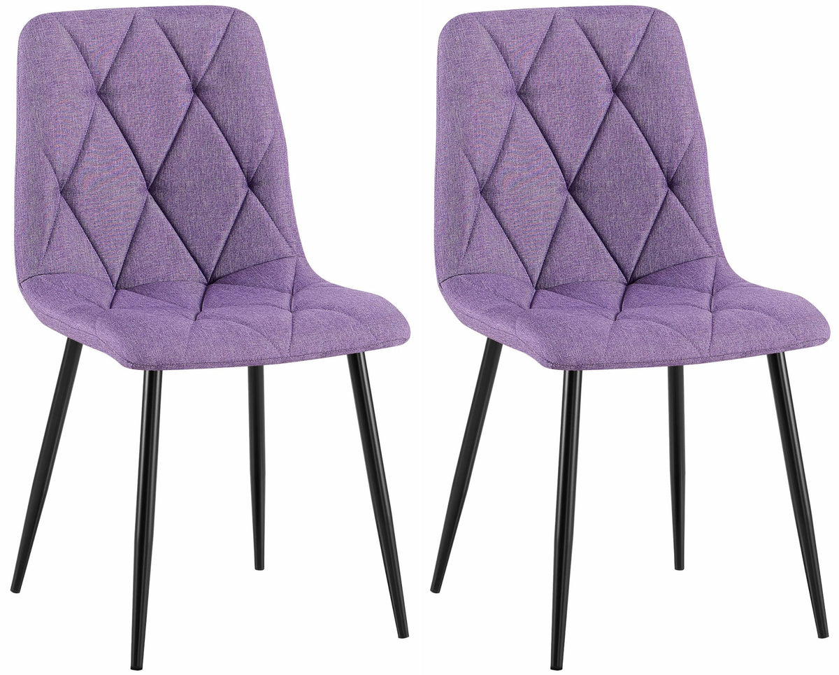 2er Set Esszimmerstuhl Clairton Stoff – Ansicht 8