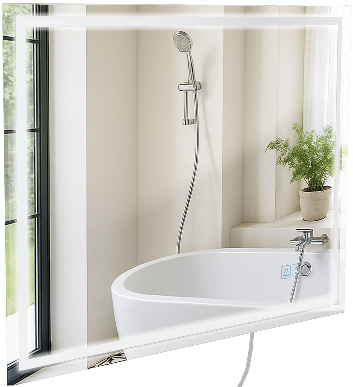 Badspiegel Jaffrey 60x80 ohne Bluetooth – Ansicht 6