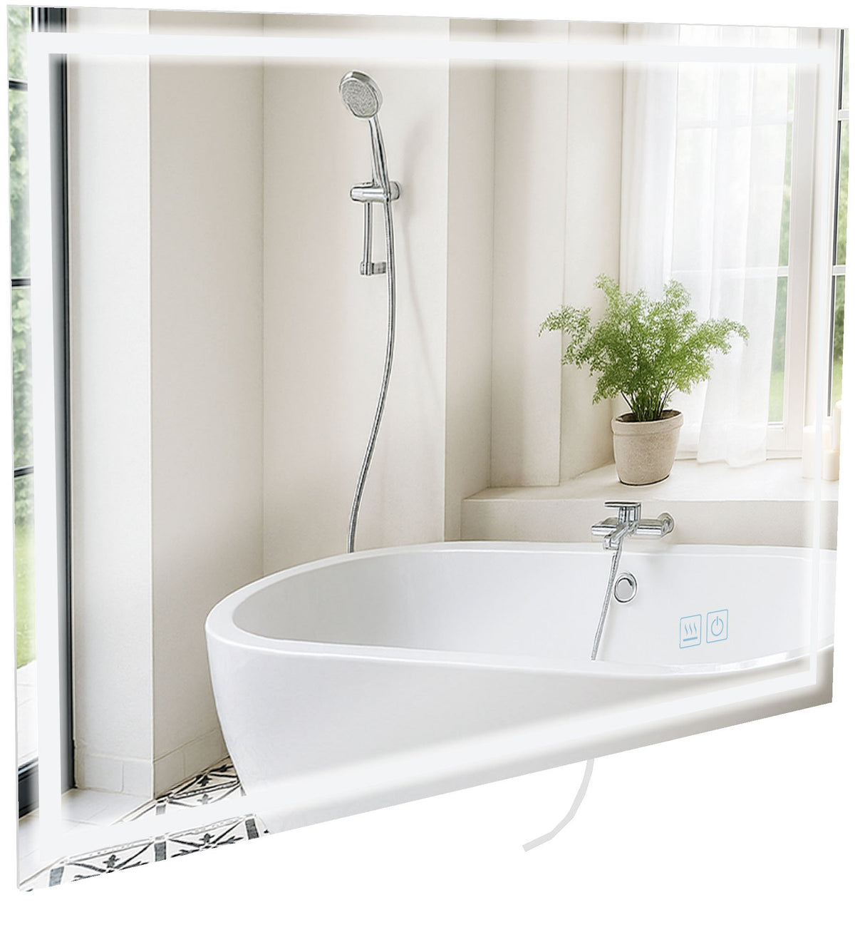 Badspiegel Jaffrey 70x100 ohne Bluetooth – Ansicht 6