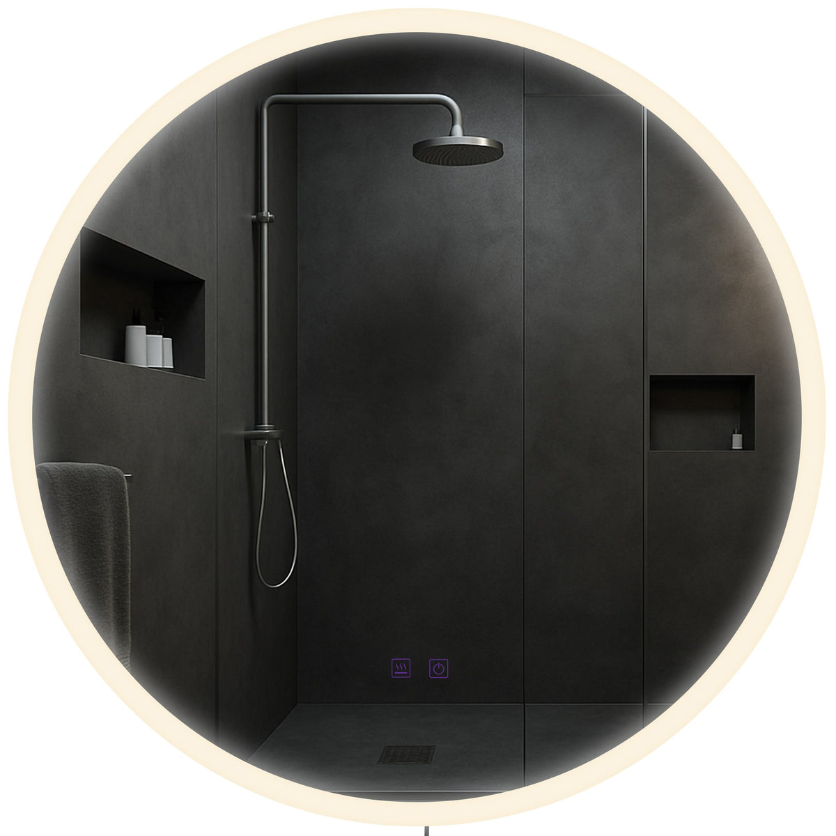Badspiegel Laconia 70 mit Bluetooth – Ansicht 5