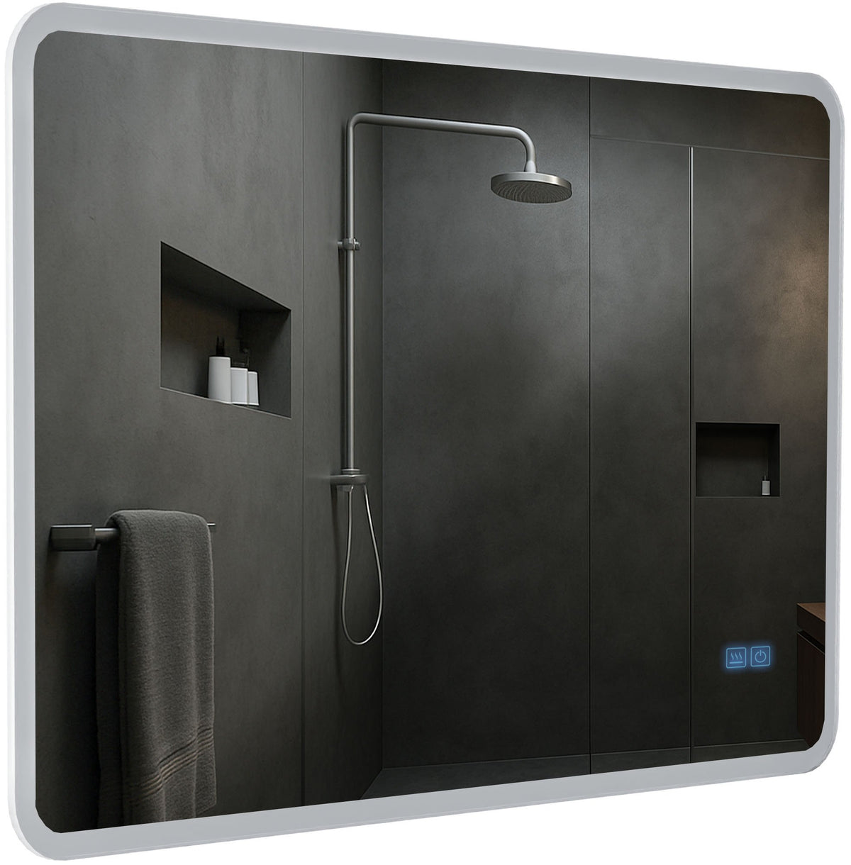 Badspiegel Jericho 70x100 mit Bluetooth – Ansicht 5