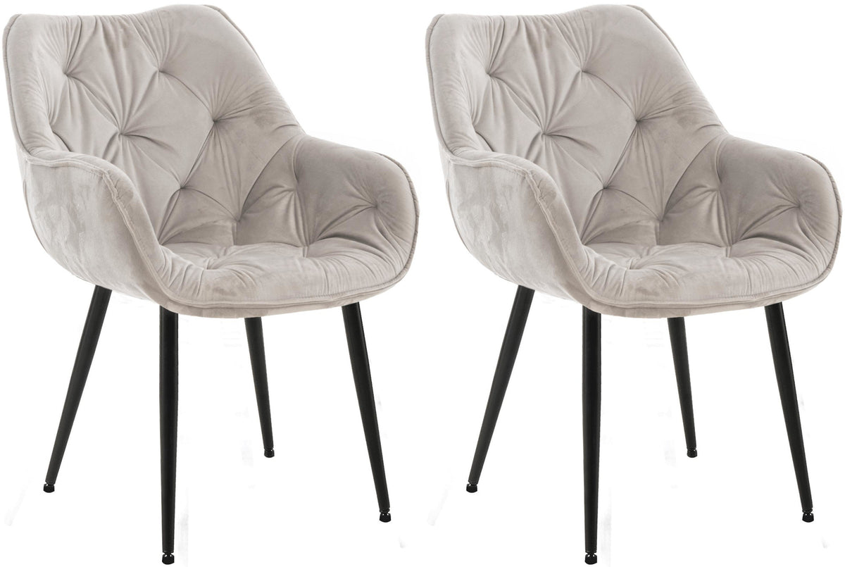 2er Set Stuhl Tanna Samt – Ansicht 8