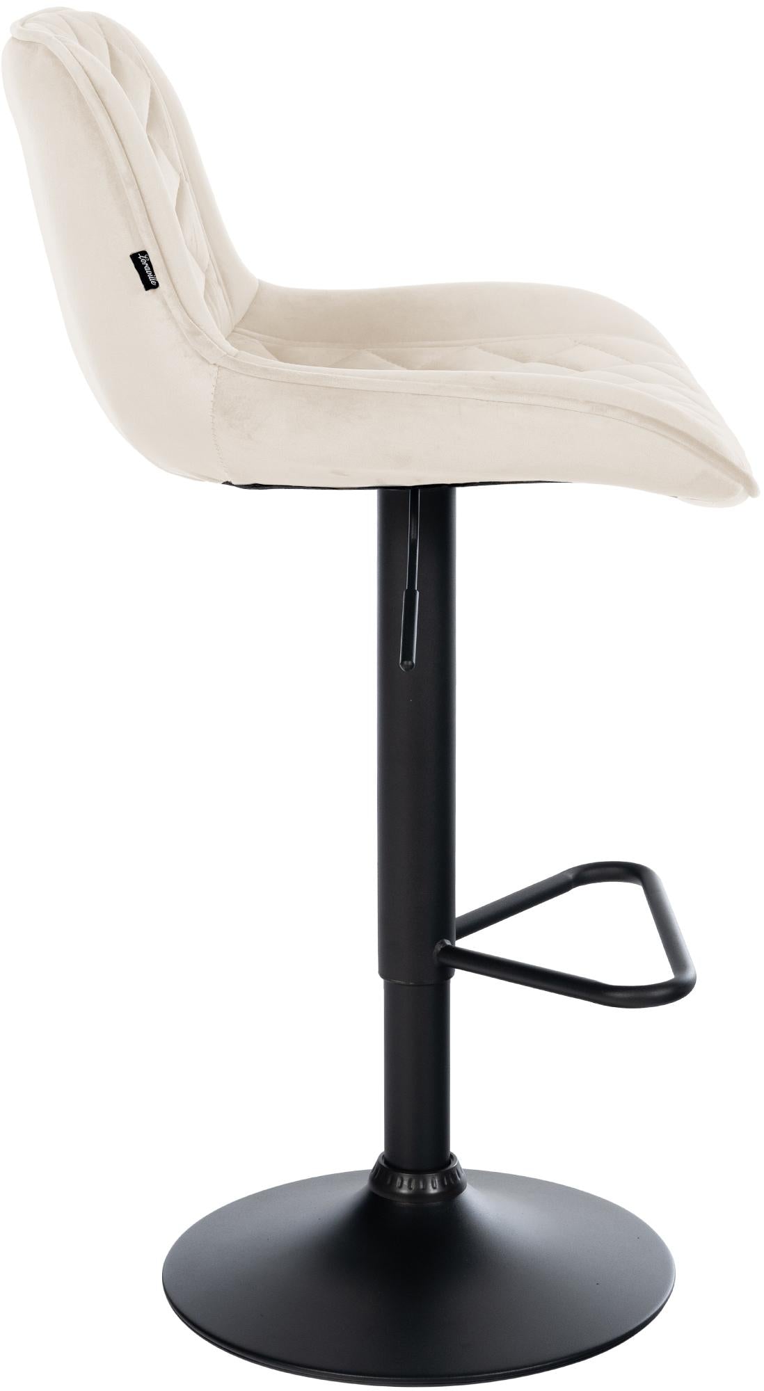 2er Set Barhocker Kasson Samt – Ansicht 5