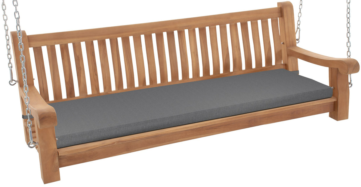 Schaukelbank Joyce mit Sitzkissen 180 cm + teak – Ansicht 8