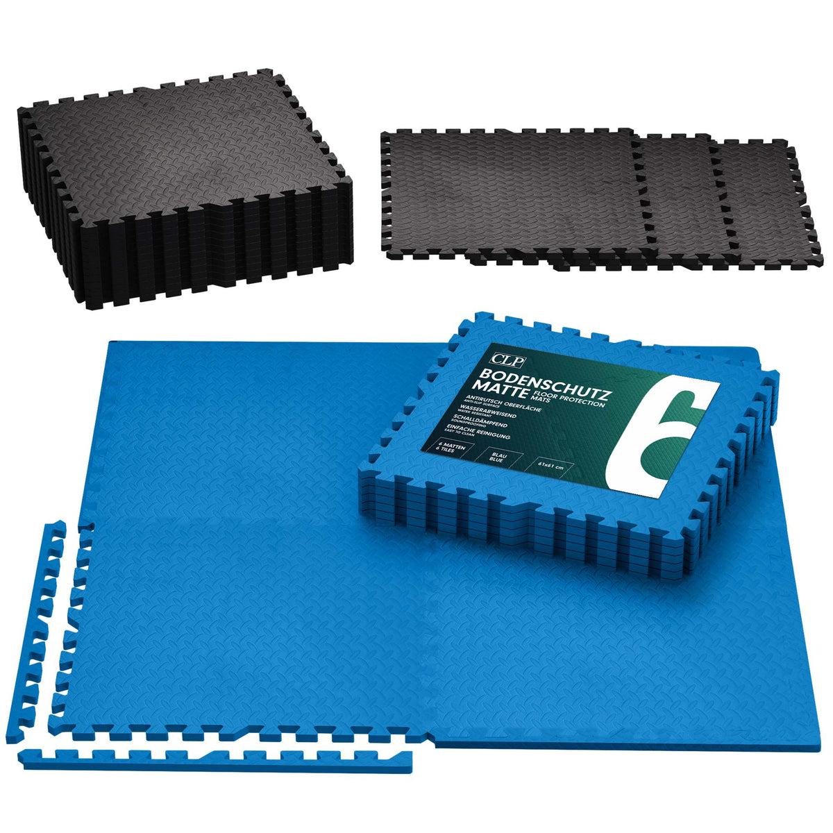 6er Bodenschutzmatte 61x61 – Ansicht 2