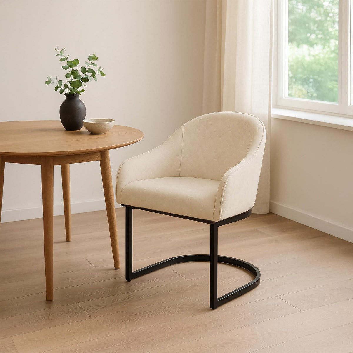 Esszimmerstuhl Jarik Vintage Samt – Ansicht 3