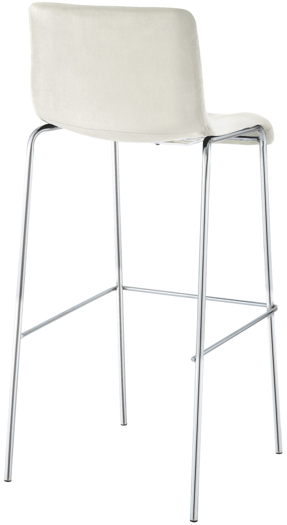 Barhocker Hoover Samt 4-Fuß Chrom – Ansicht 13