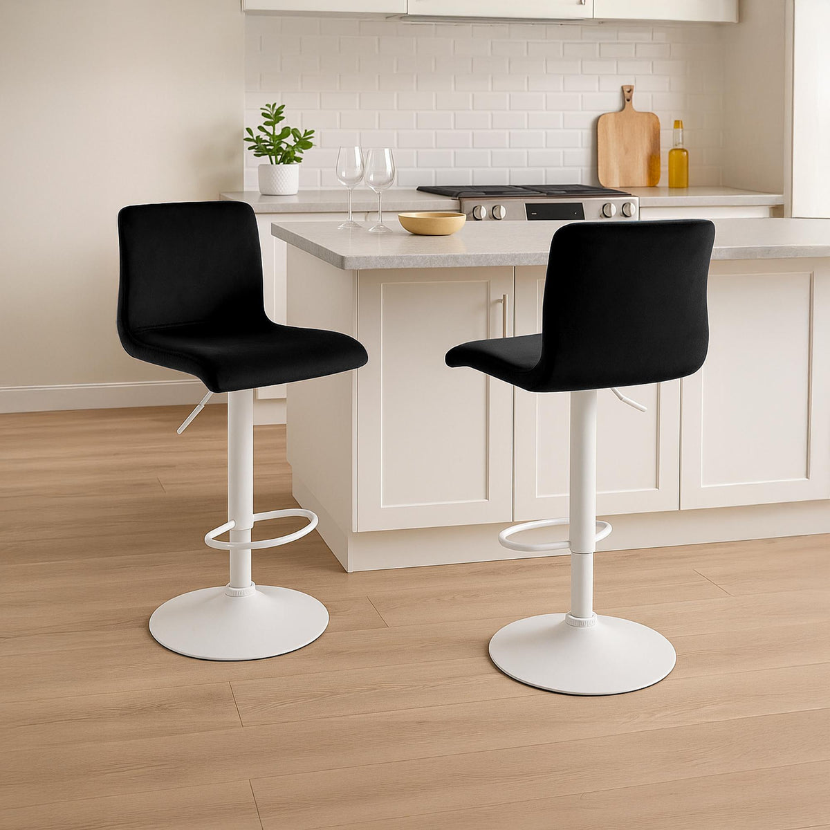 Barhocker Hoover Samt W – Ansicht 3