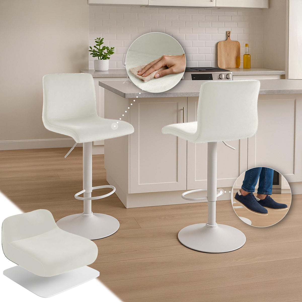 Barhocker Hoover Samt W – Ansicht 11