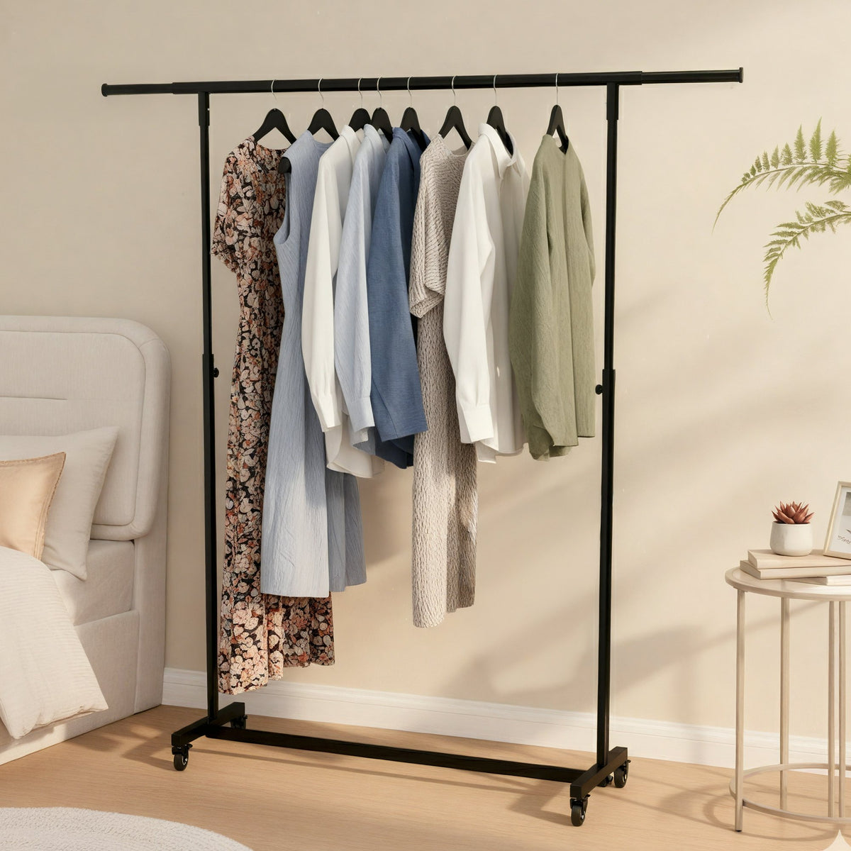 Klappbare Kleiderständer Soran 120x50x188 – Ansicht 3