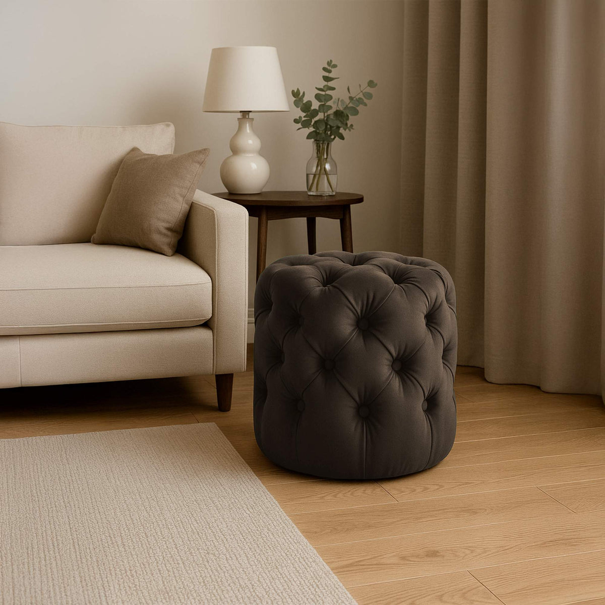 Sitzhocker Drancy Samt M – Ansicht 11